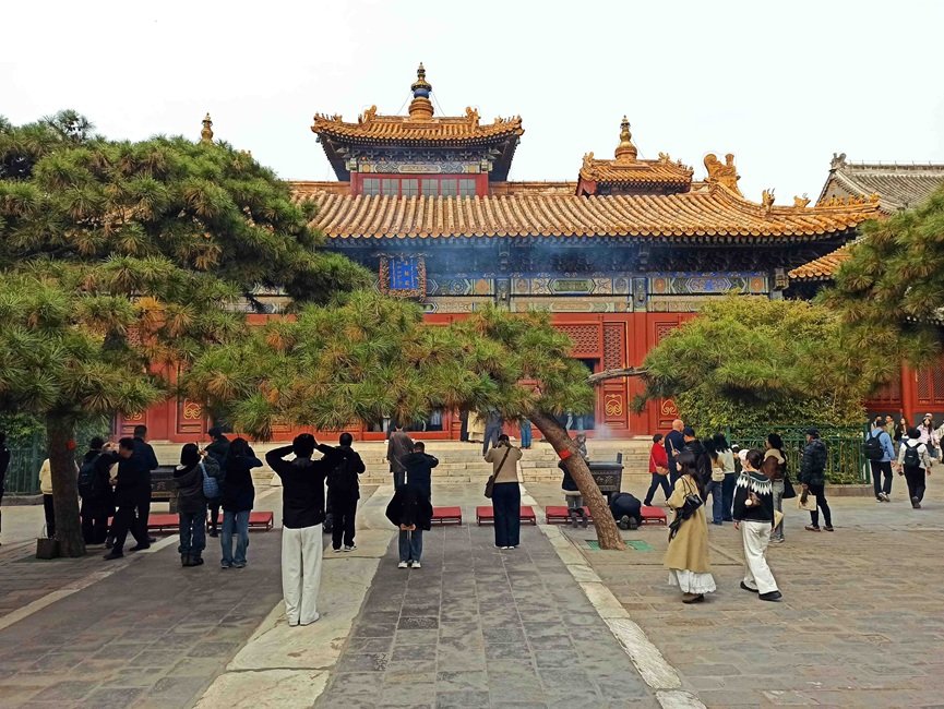 Falun Hall at Yonghegong, Lama Temple, Beijing. 